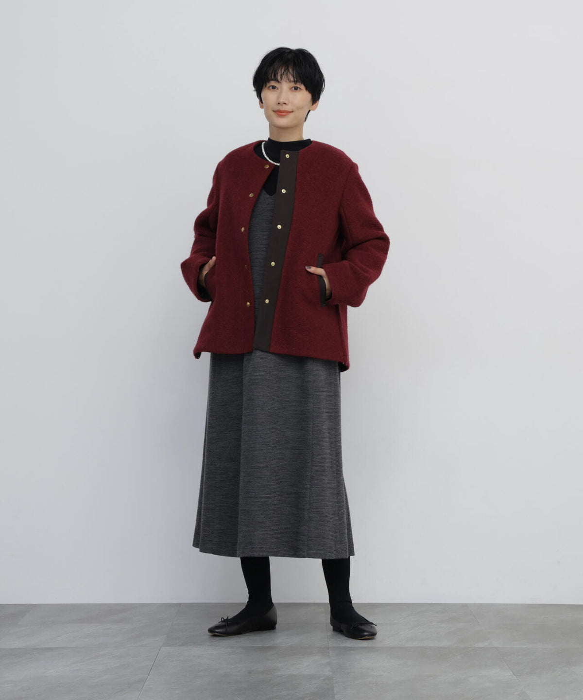 166cm　B/78　W/58　H/86 着用サイズ：M