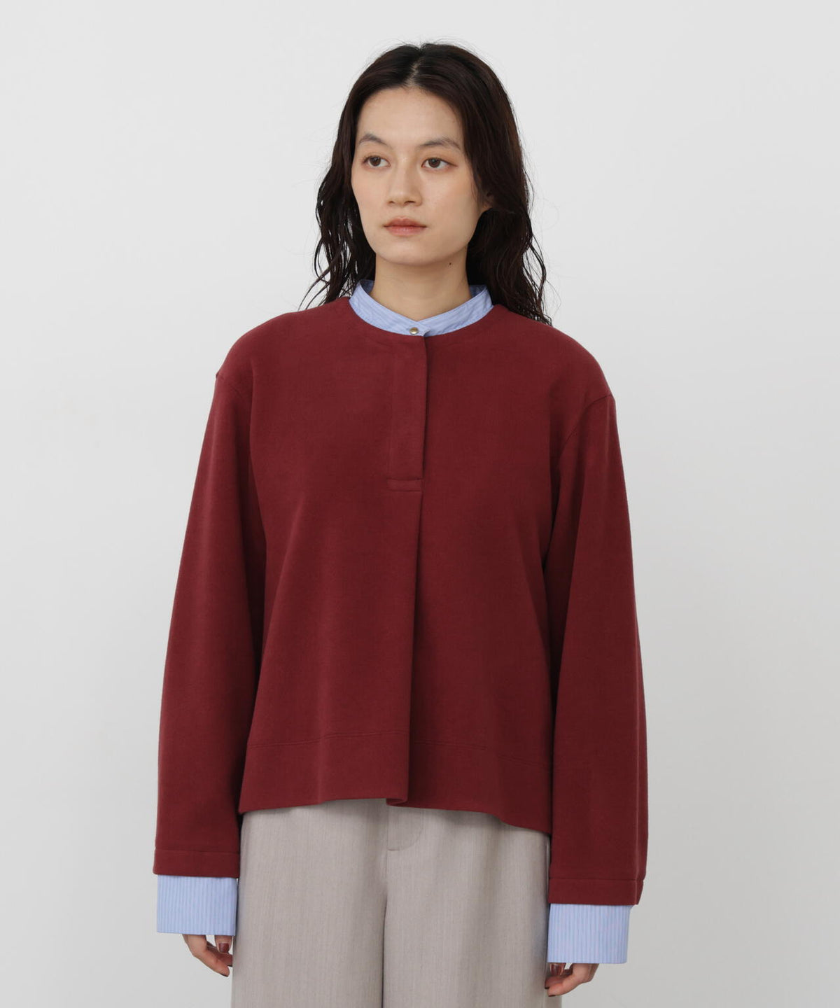 165cm/B:77cm/W:57cm/H:79cm 着用サイズ：M