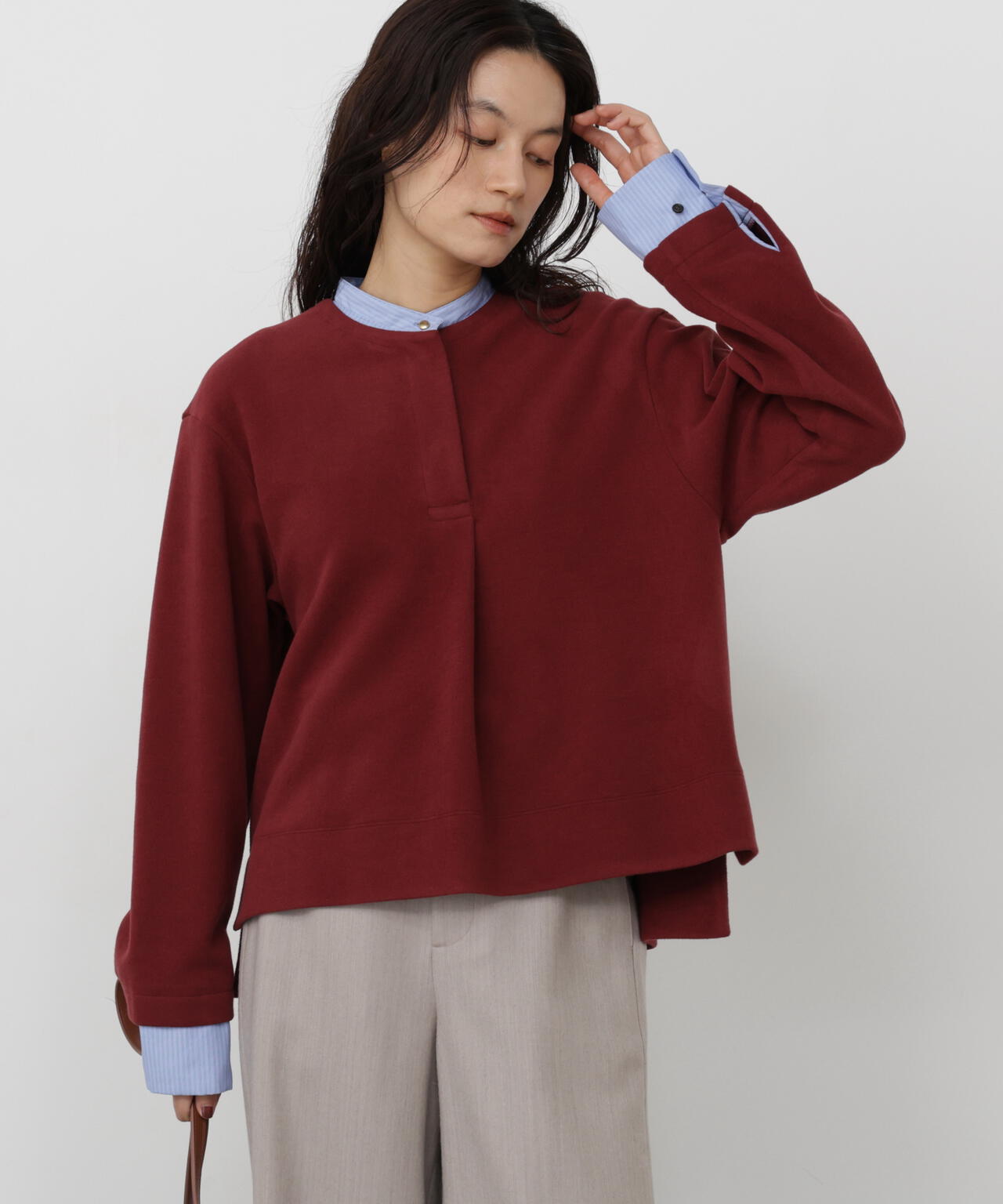 165cm/B:77cm/W:57cm/H:79cm 着用サイズ：M