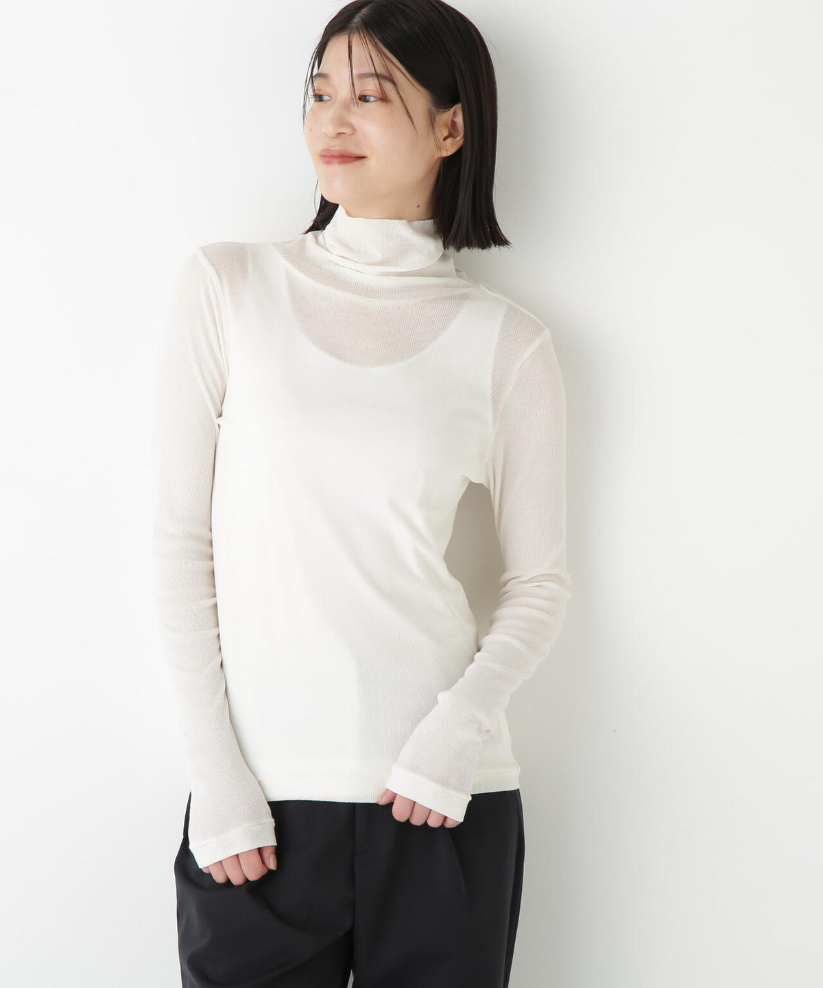 【倉科カナさん着用】《名品 / 洗える》シアータートルプルオーバー