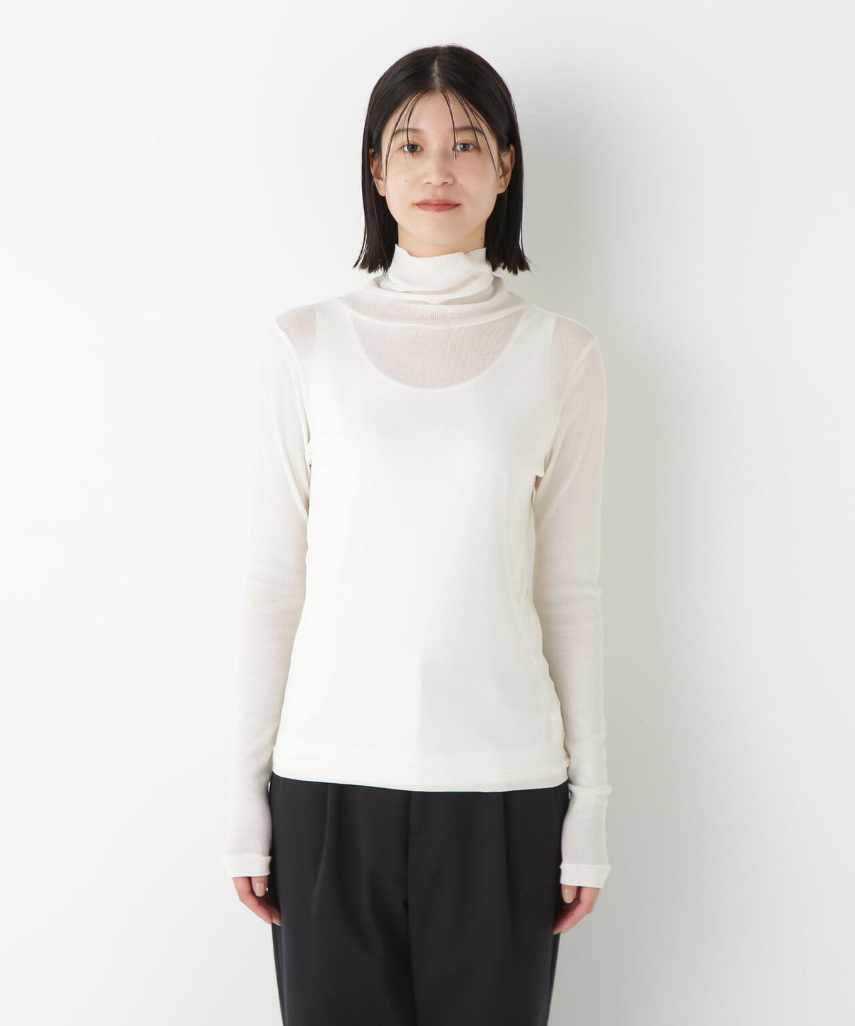 【倉科カナさん着用】《名品 / 洗える》シアータートルプルオーバー