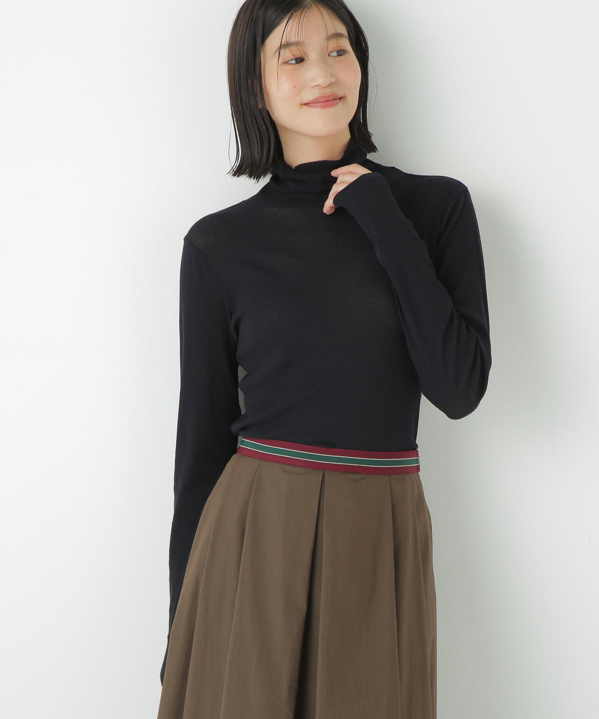 【倉科カナさん着用】《名品 / 洗える》シアータートルプルオーバー