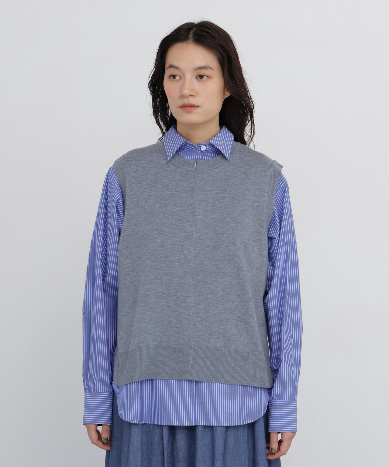 165cm/B:77cm/W:57cm/H:79cm 着用サイズ：M