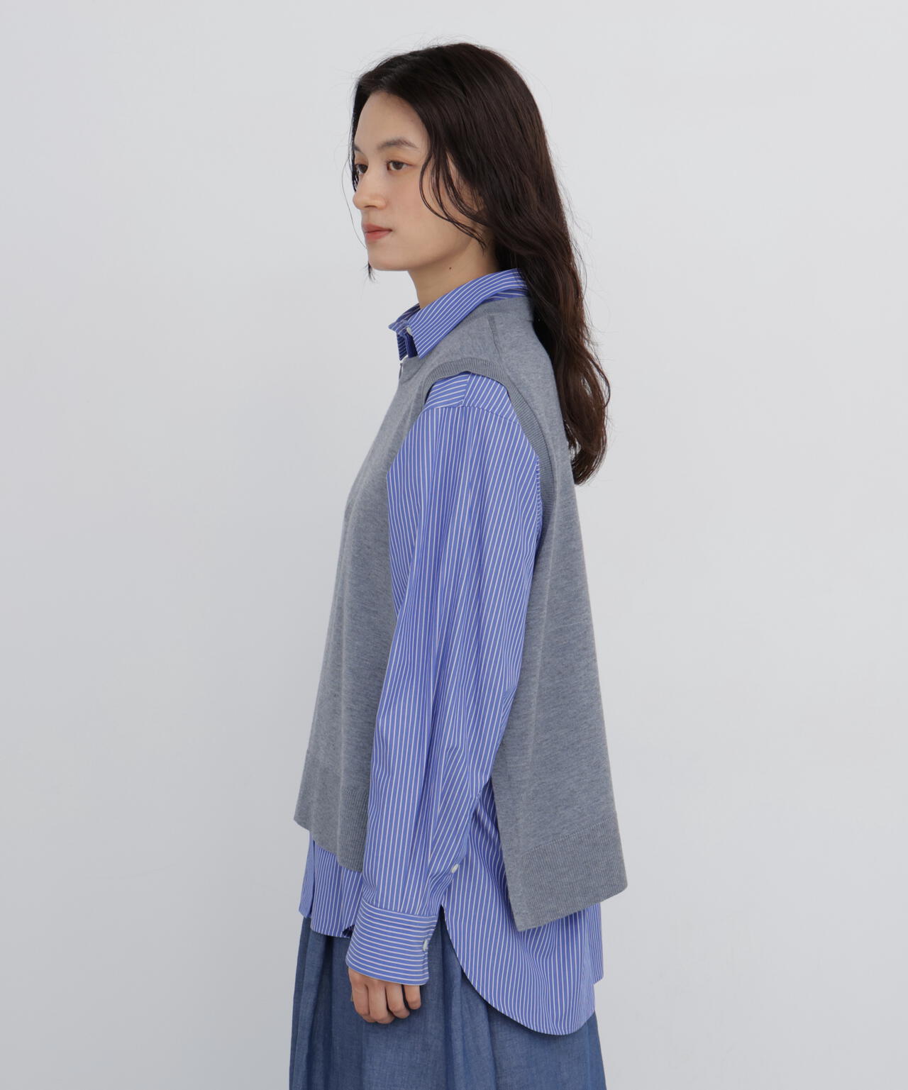 165cm/B:77cm/W:57cm/H:79cm 着用サイズ：M