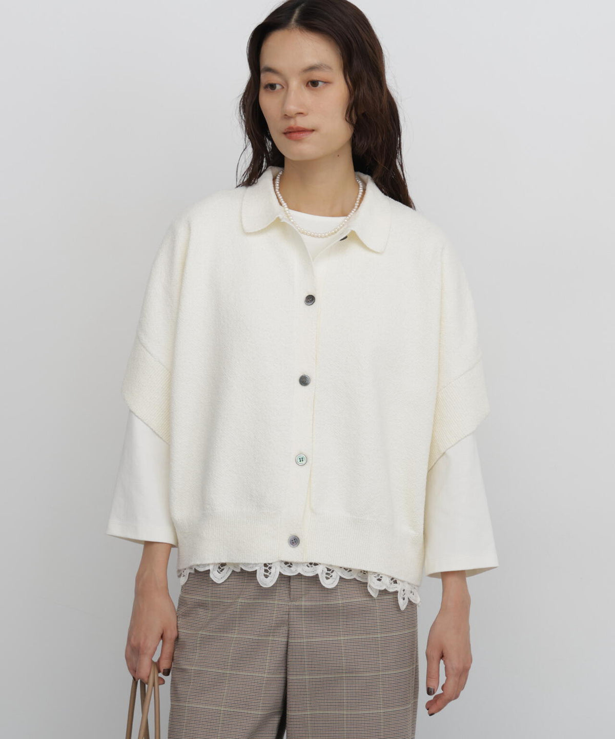165cm/B:77cm/W:57cm/H:79cm 着用サイズ：M