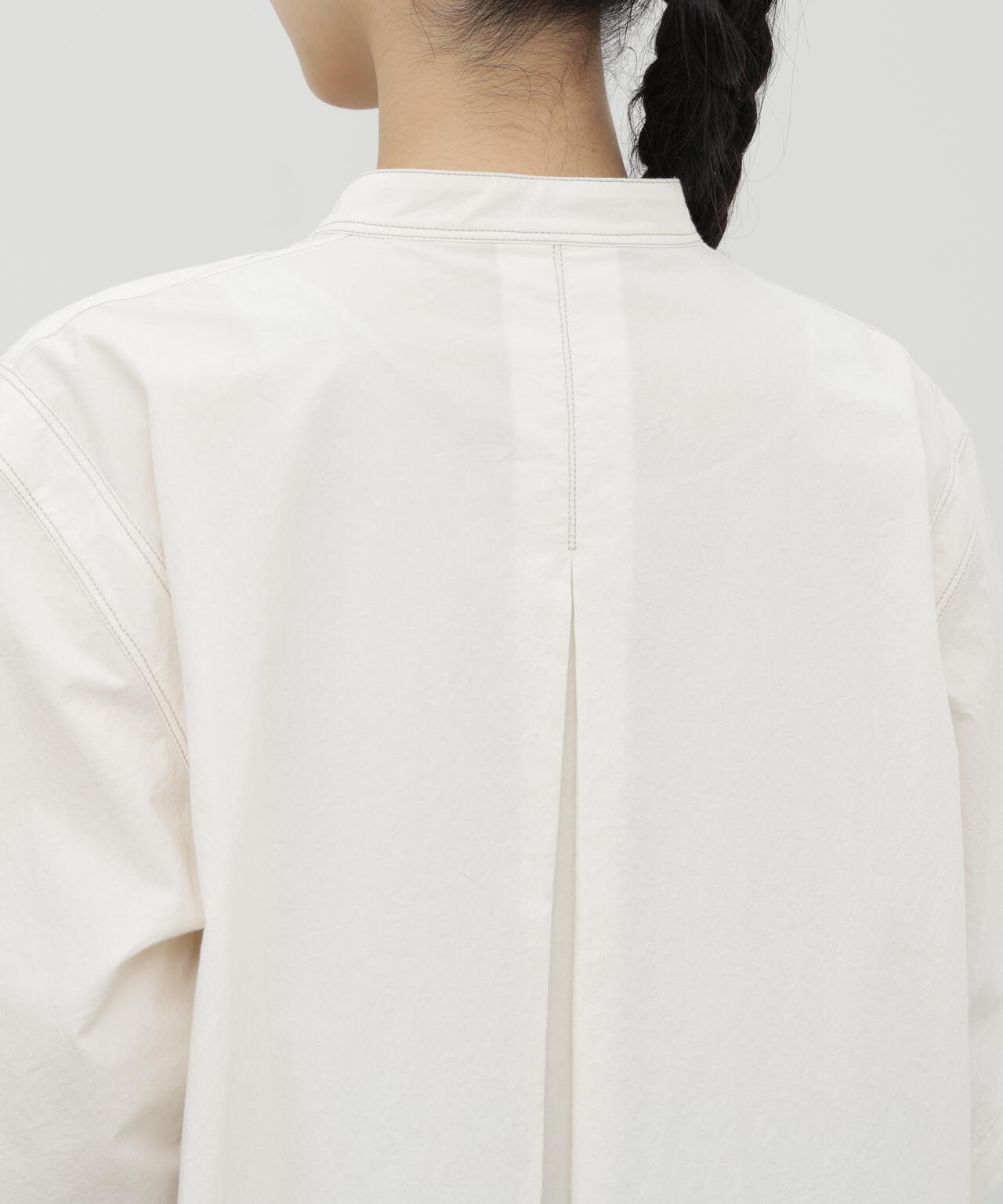 《KASANEZUKI》 コットンワッシャーオーバーサイズ半袖シャツ