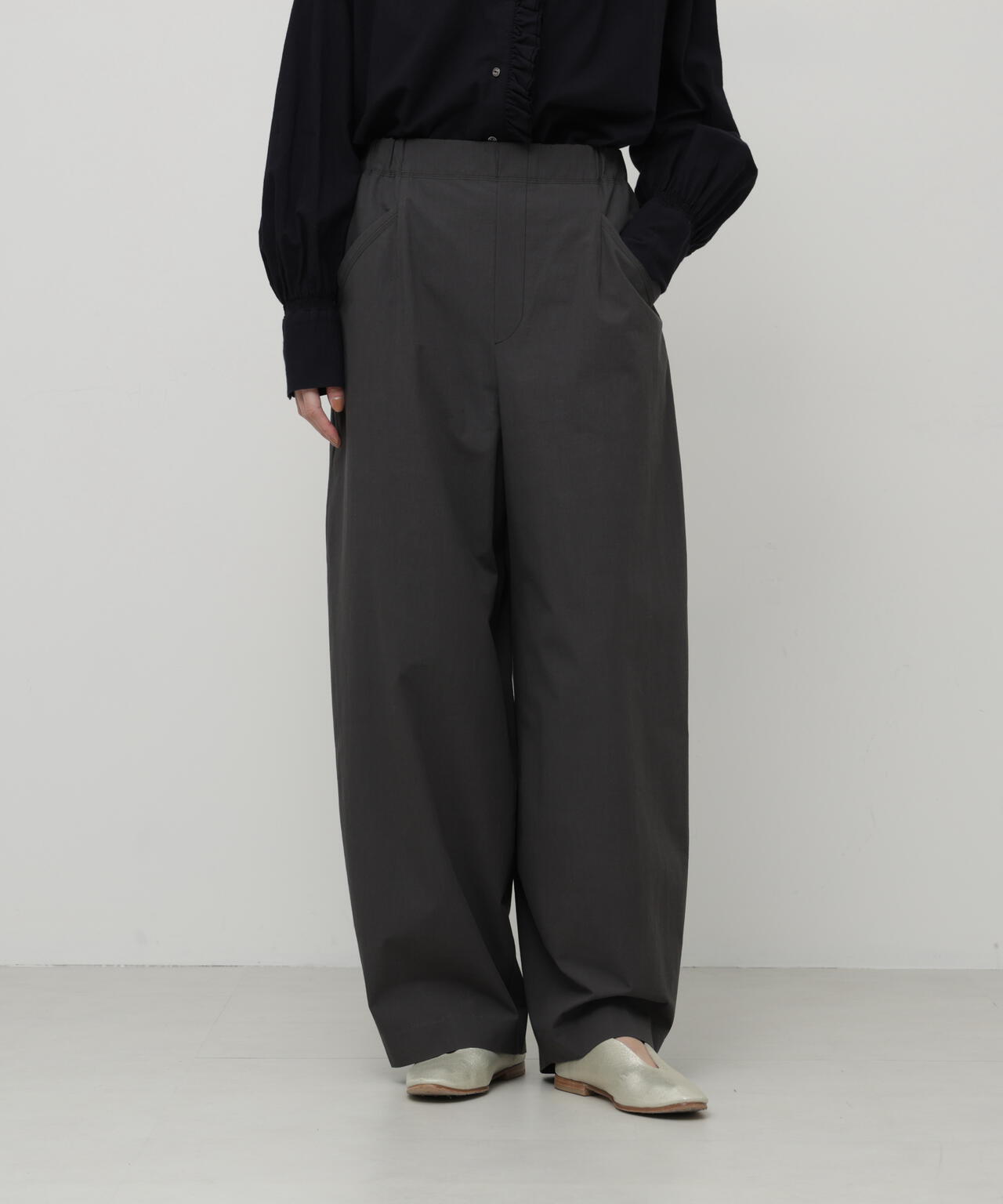 強撚ワッシャーキルティングリラックスパンツ | wagona（ワゴナ