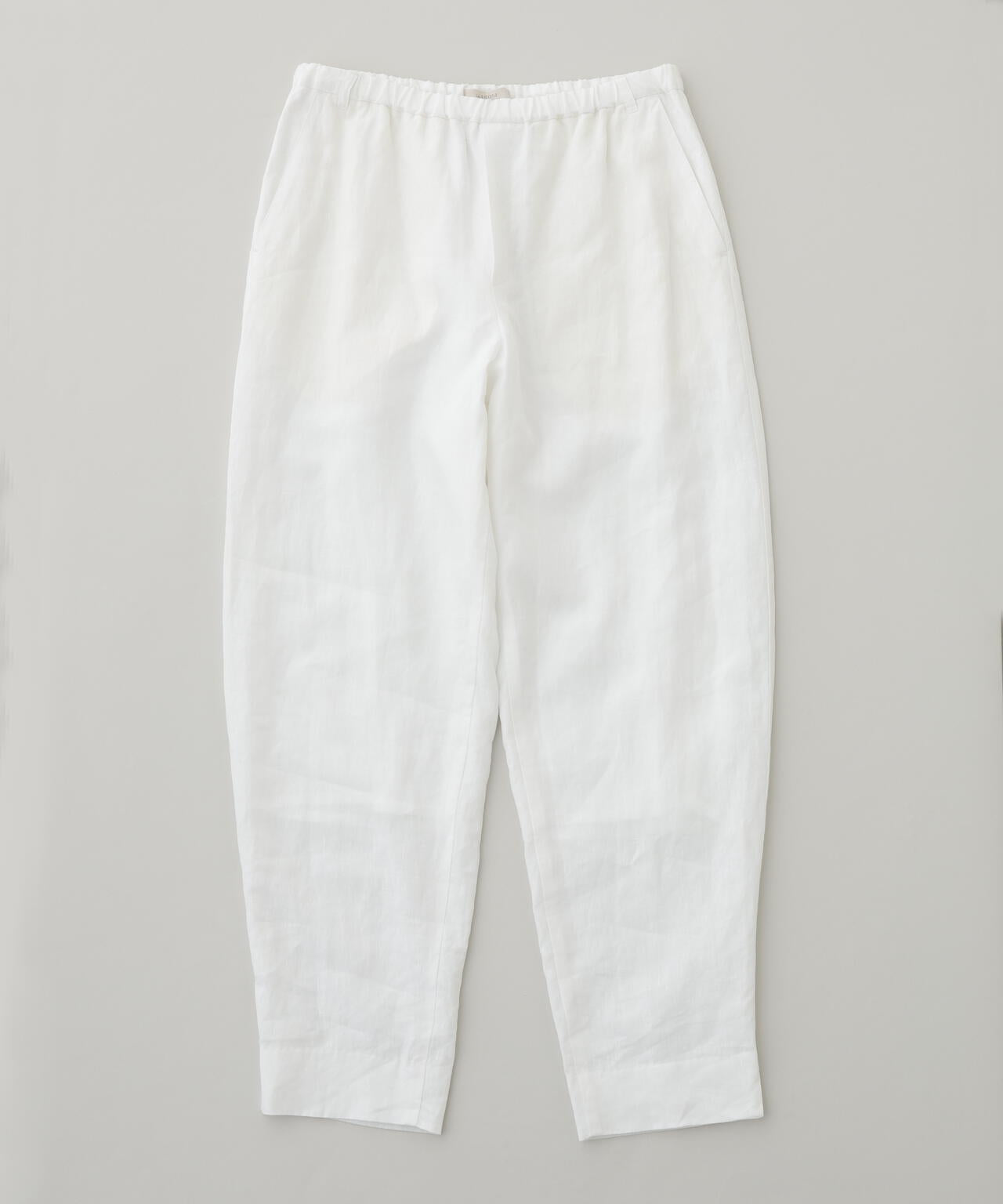 リネンキャンブリックテーパードパンツ