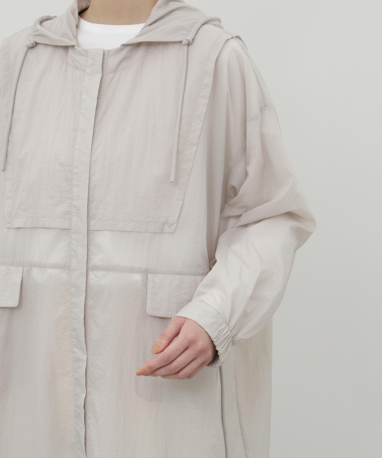 エアーナイロンフーディワンピース