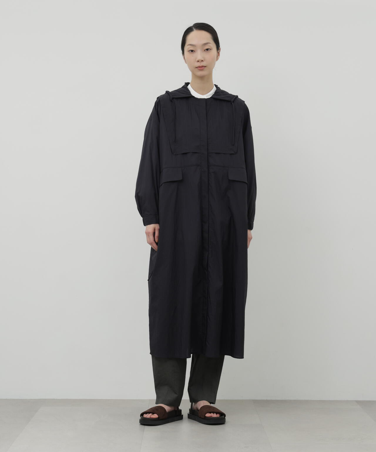 エアーナイロンフーディワンピース