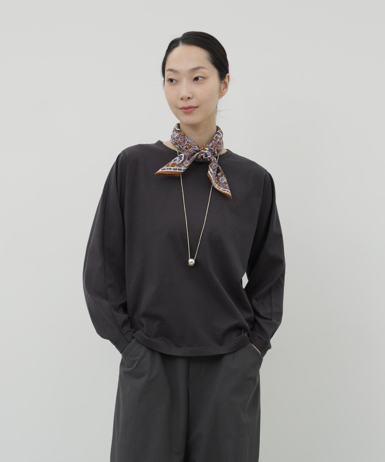 ソフトタッチ天竺ロングスリーブプルオーバー