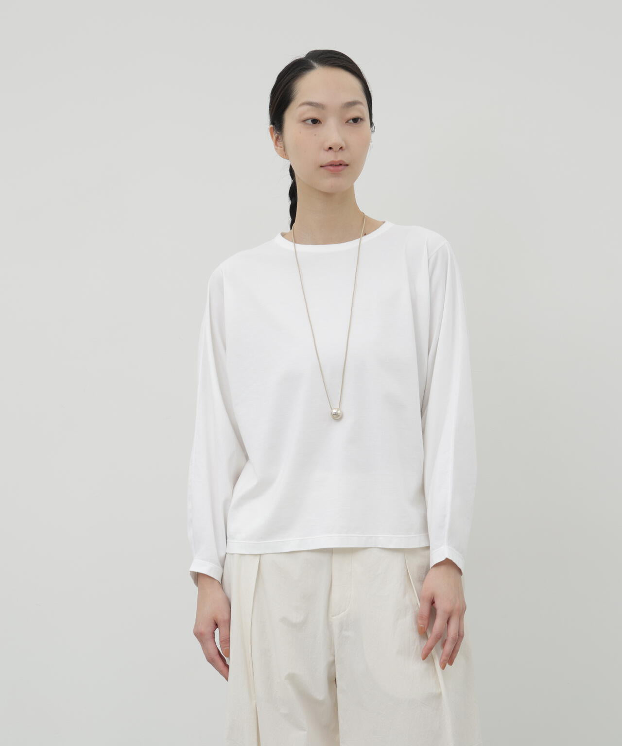 ソフトタッチ天竺ロングスリーブプルオーバー