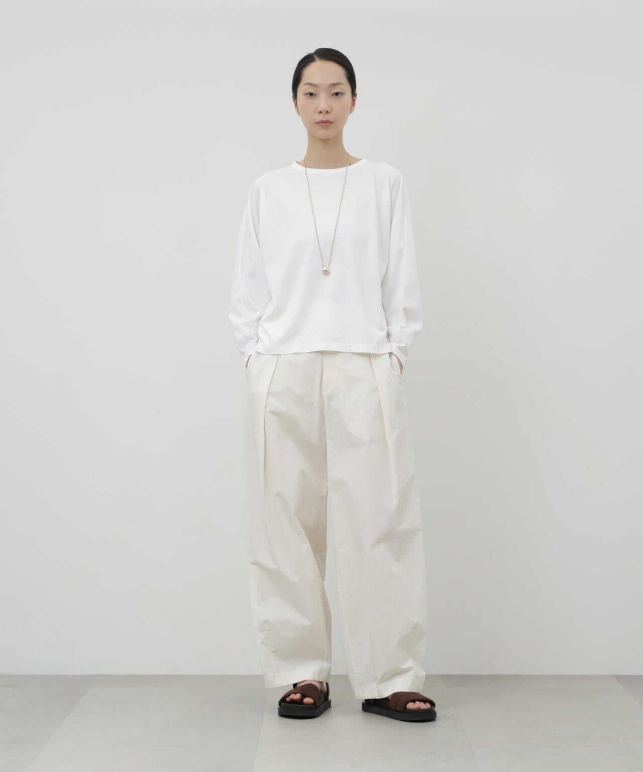 ソフトタッチ天竺ロングスリーブプルオーバー