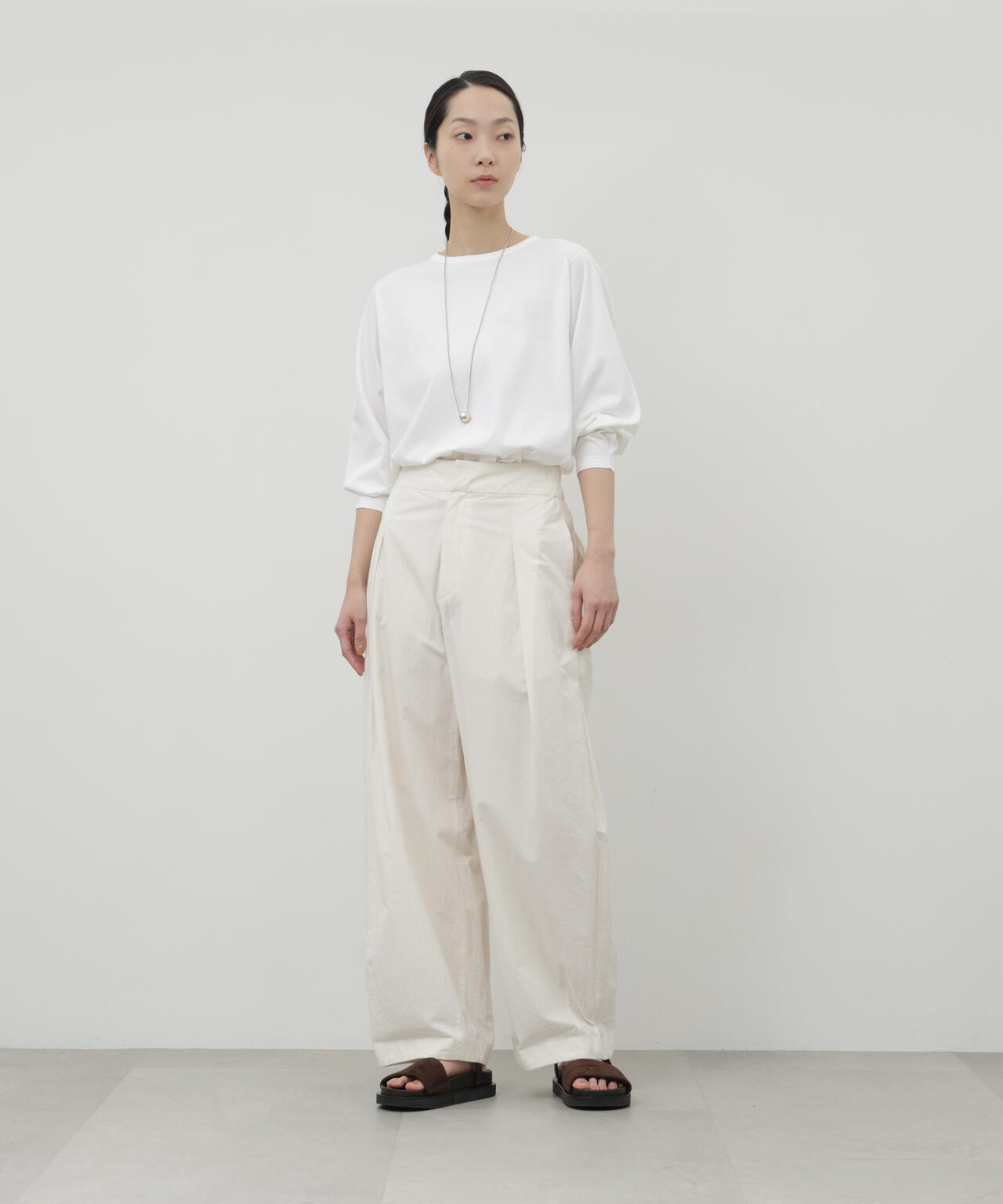 ソフトタッチ天竺ロングスリーブプルオーバー