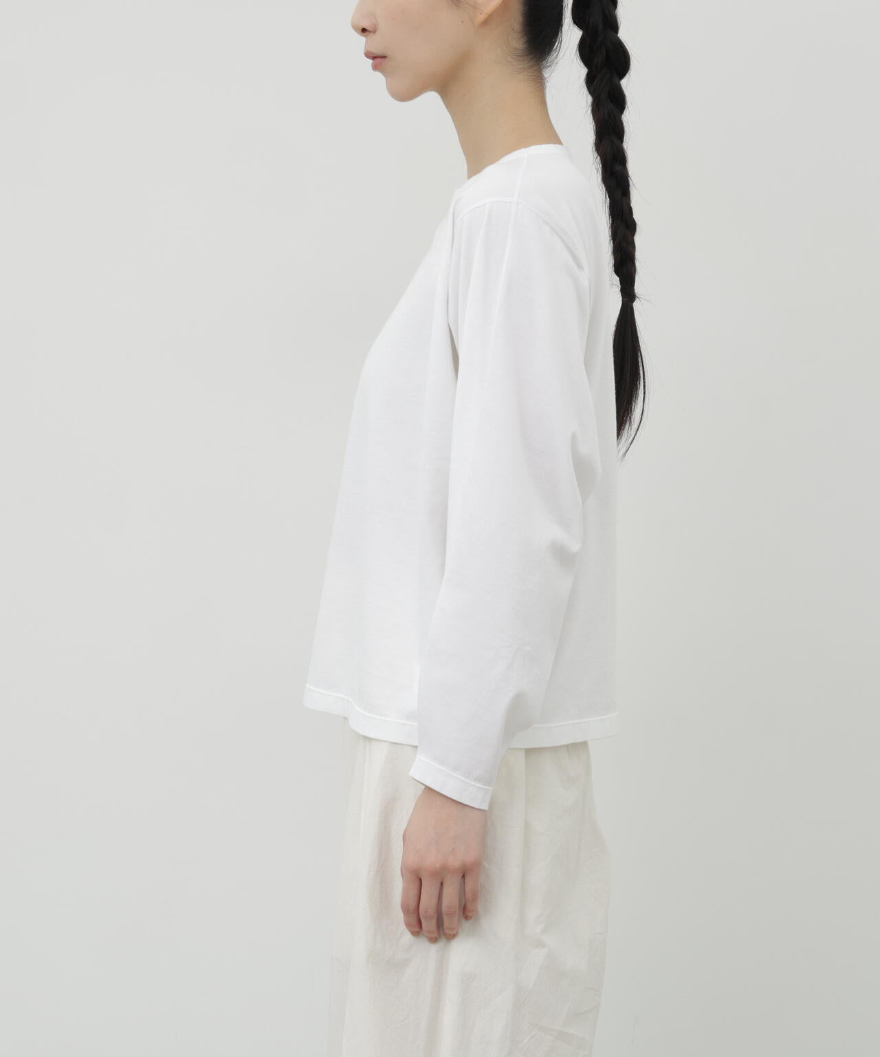 ソフトタッチ天竺ロングスリーブプルオーバー