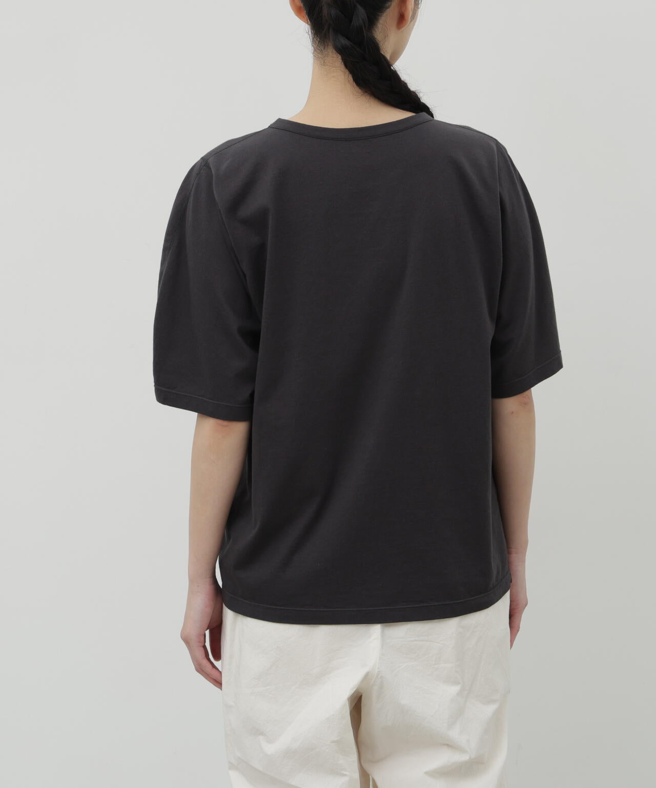 HIRAKIBAスリーブソフトタッチコットン天竺半袖Tシャツ | wagona