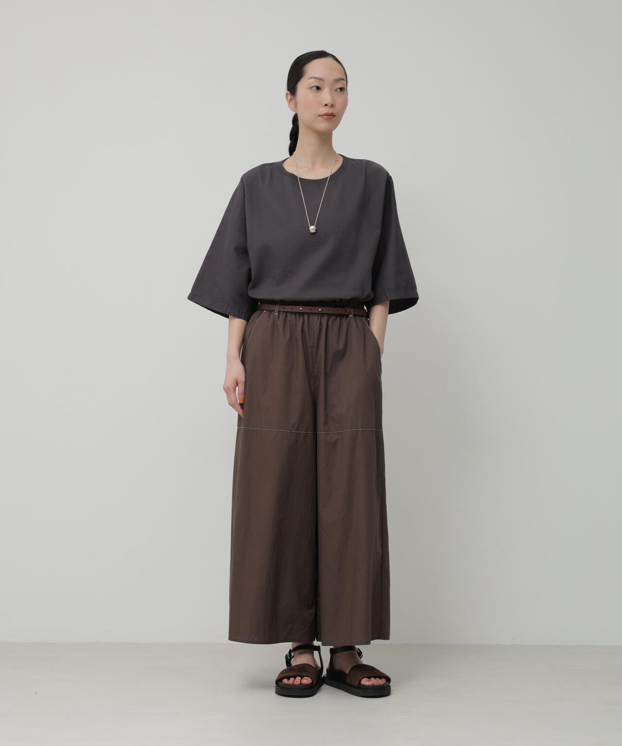 二重ガーゼ半袖Tシャツ