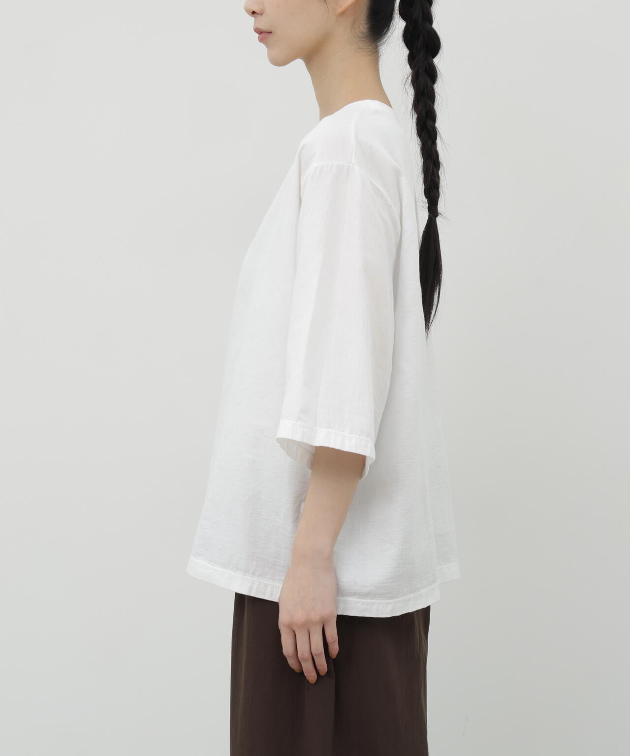 二重ガーゼ半袖Tシャツ