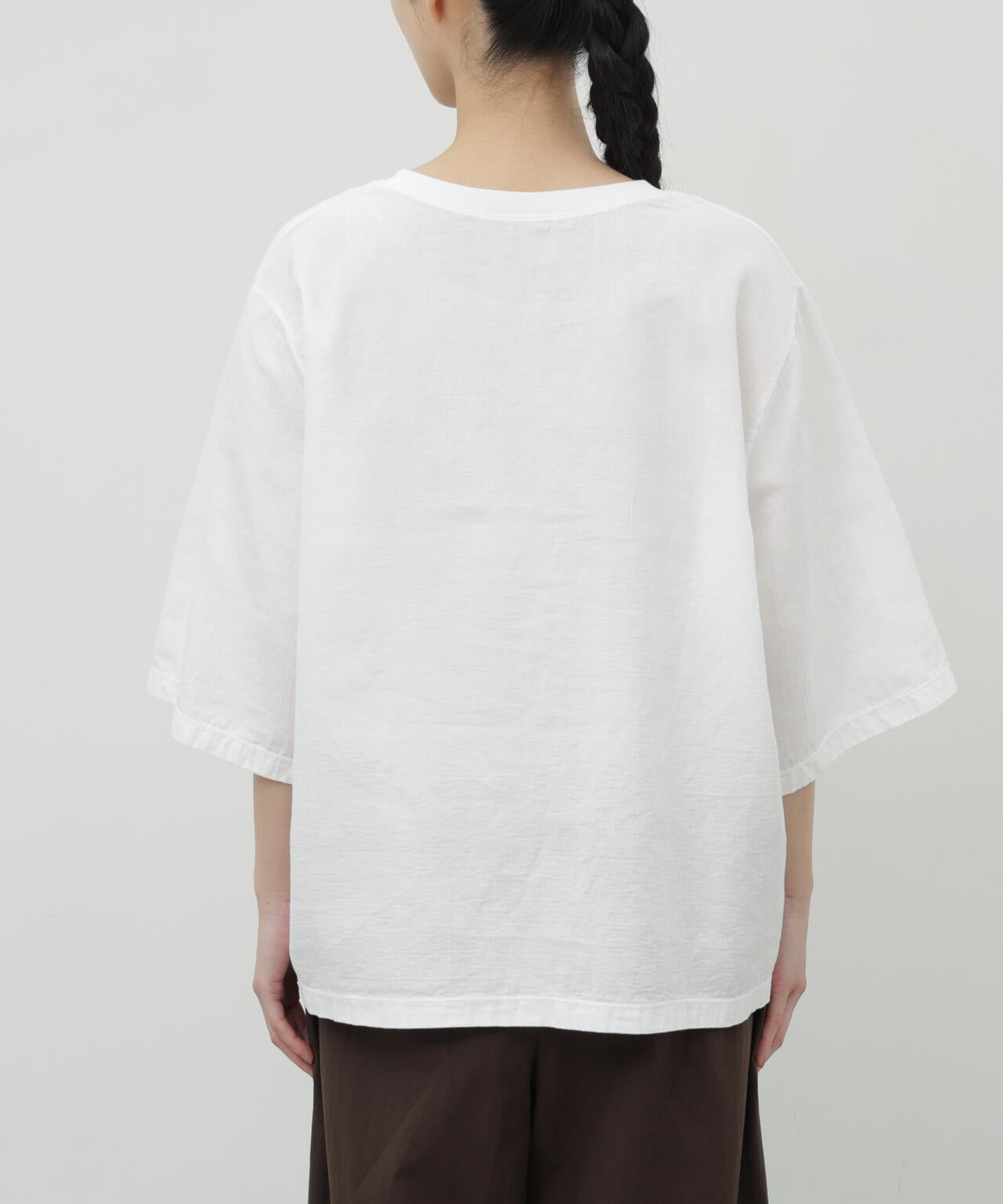 二重ガーゼ半袖Tシャツ