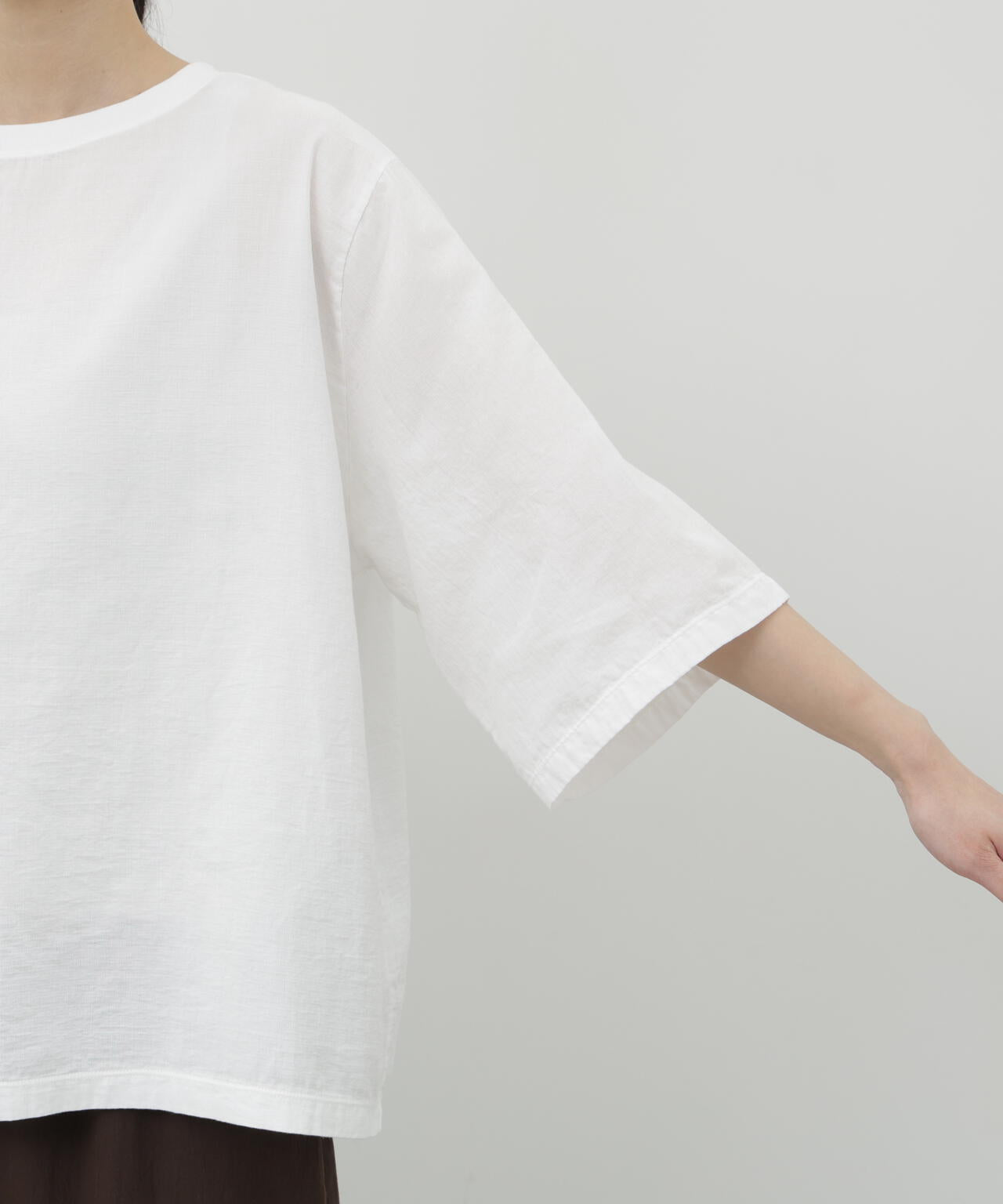 二重ガーゼ半袖Tシャツ