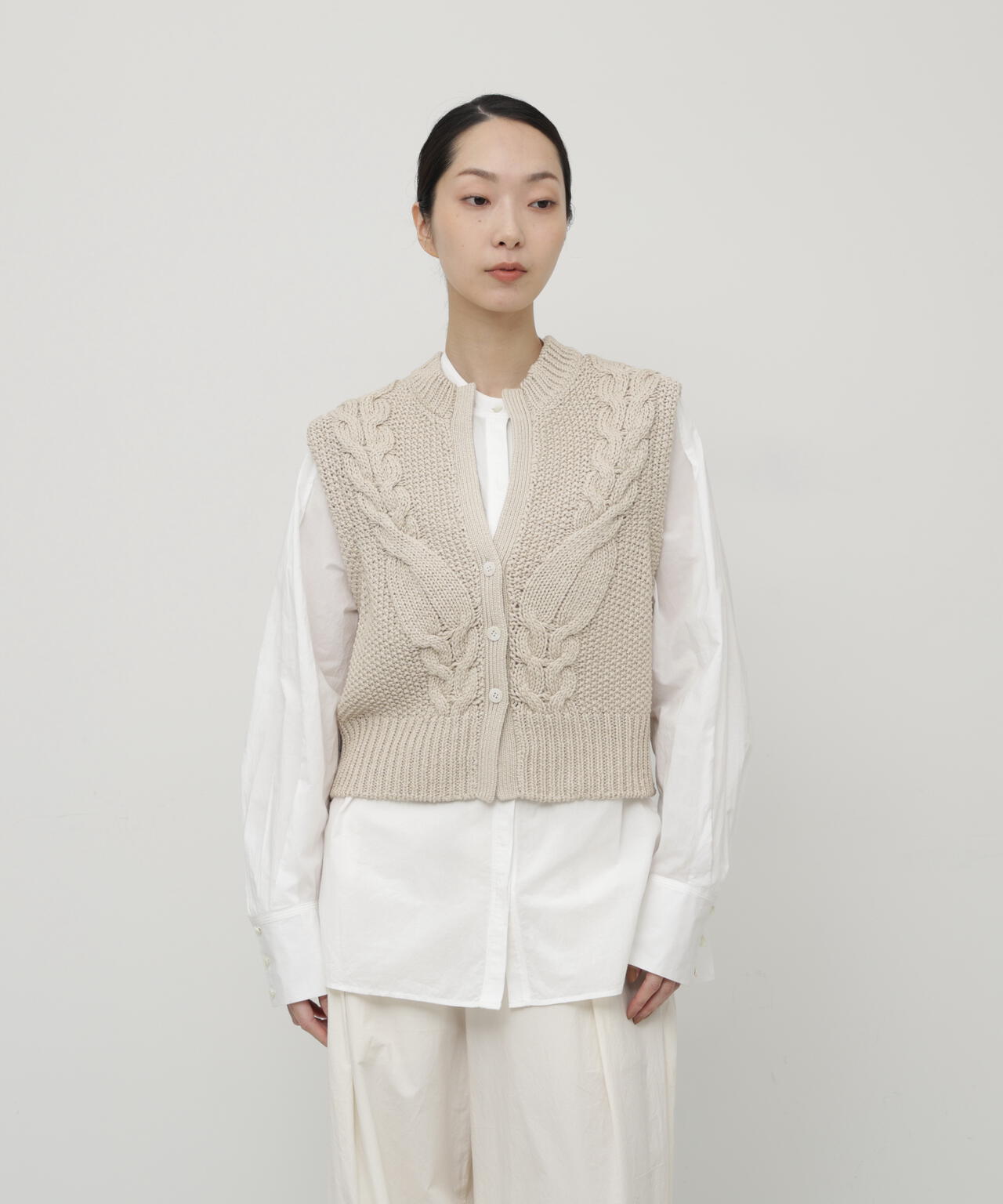 サマーケーブルニットベスト | wagona（ワゴナ） ｜【公式】通販mix