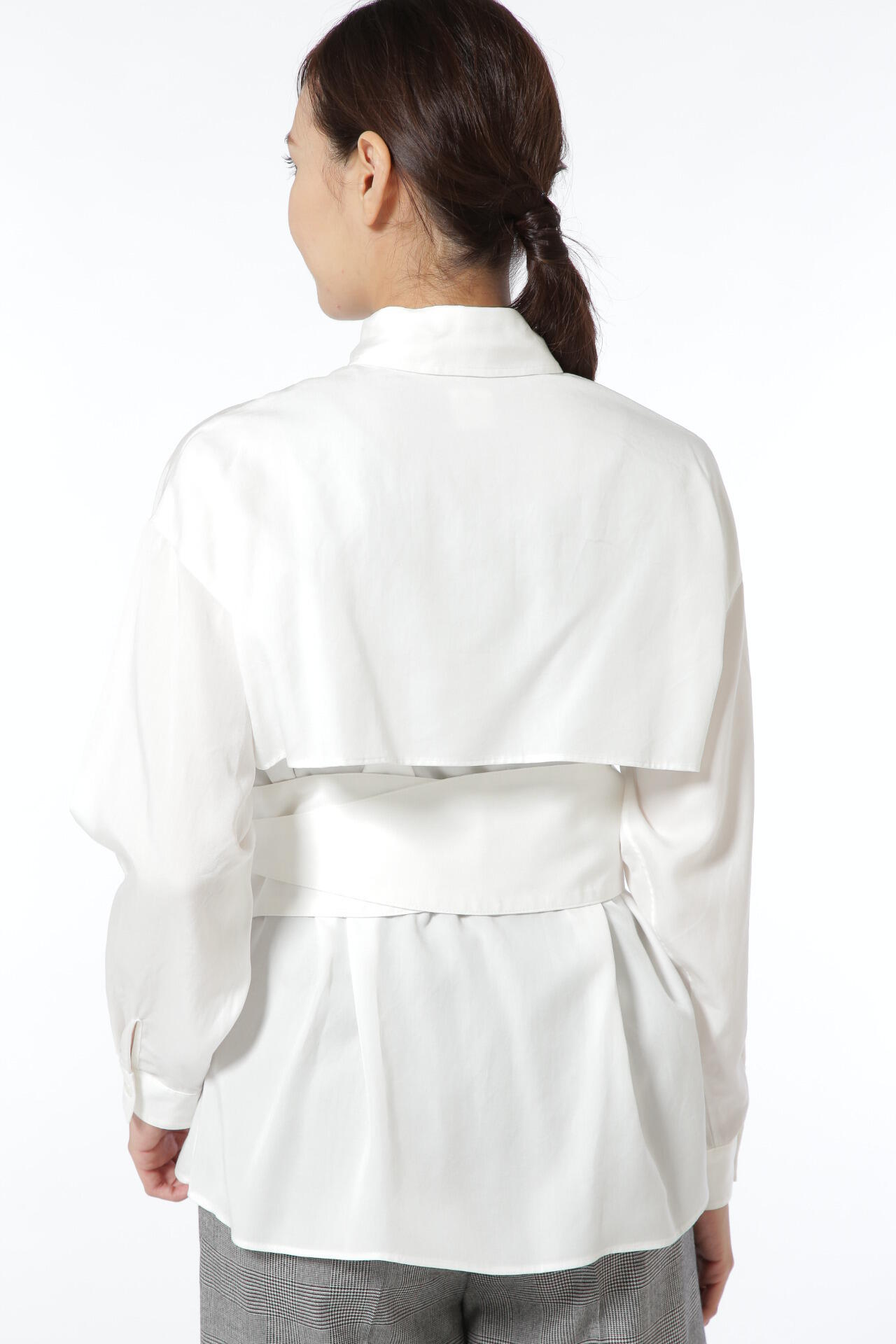 《arrive paris》サッシュベルト付ブラウス