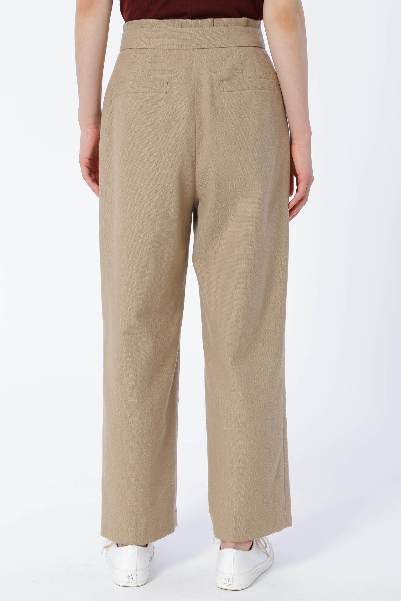 ≪Japan couture≫綿ウールオックステーパードパンツ