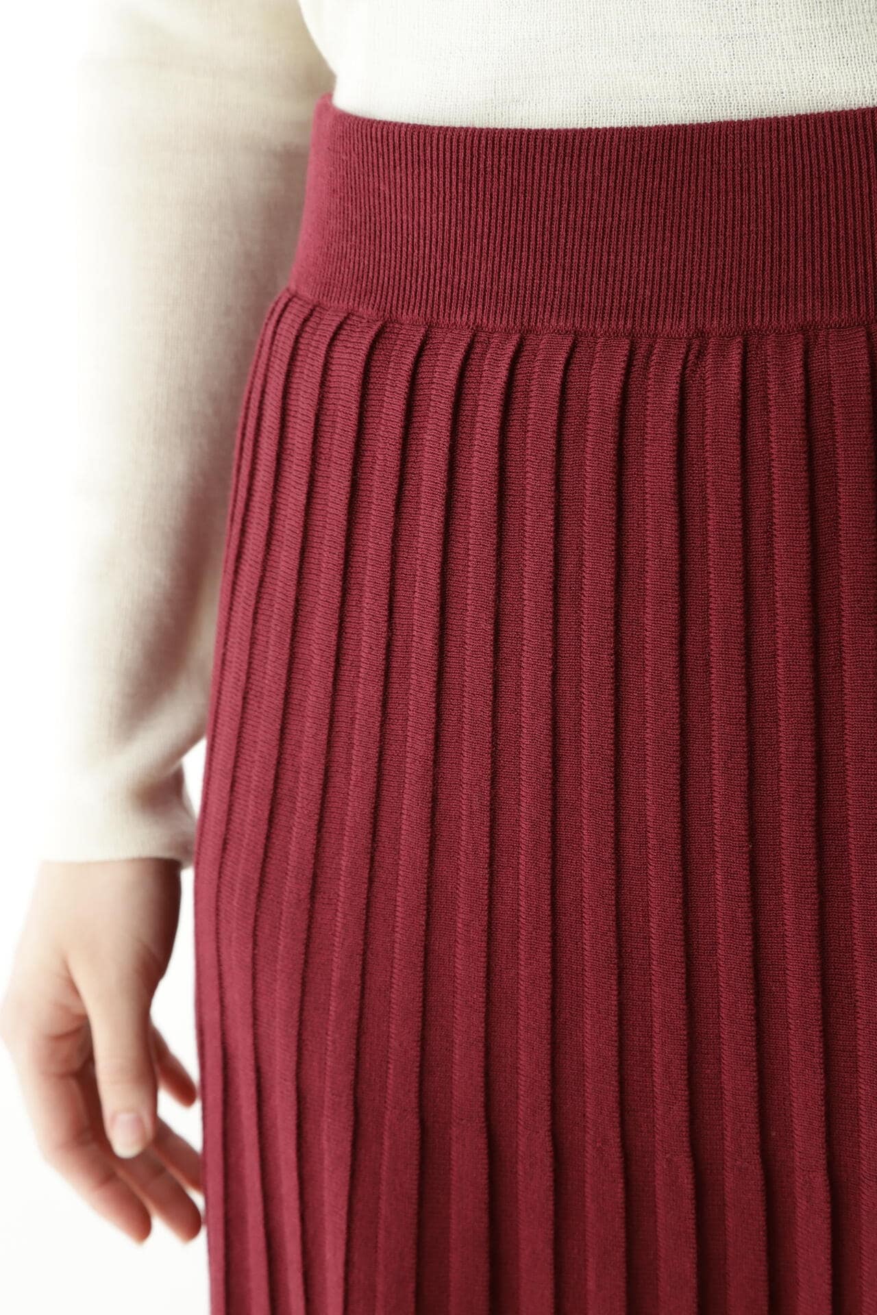 《arrive paris》巻きニットプリーツスカート