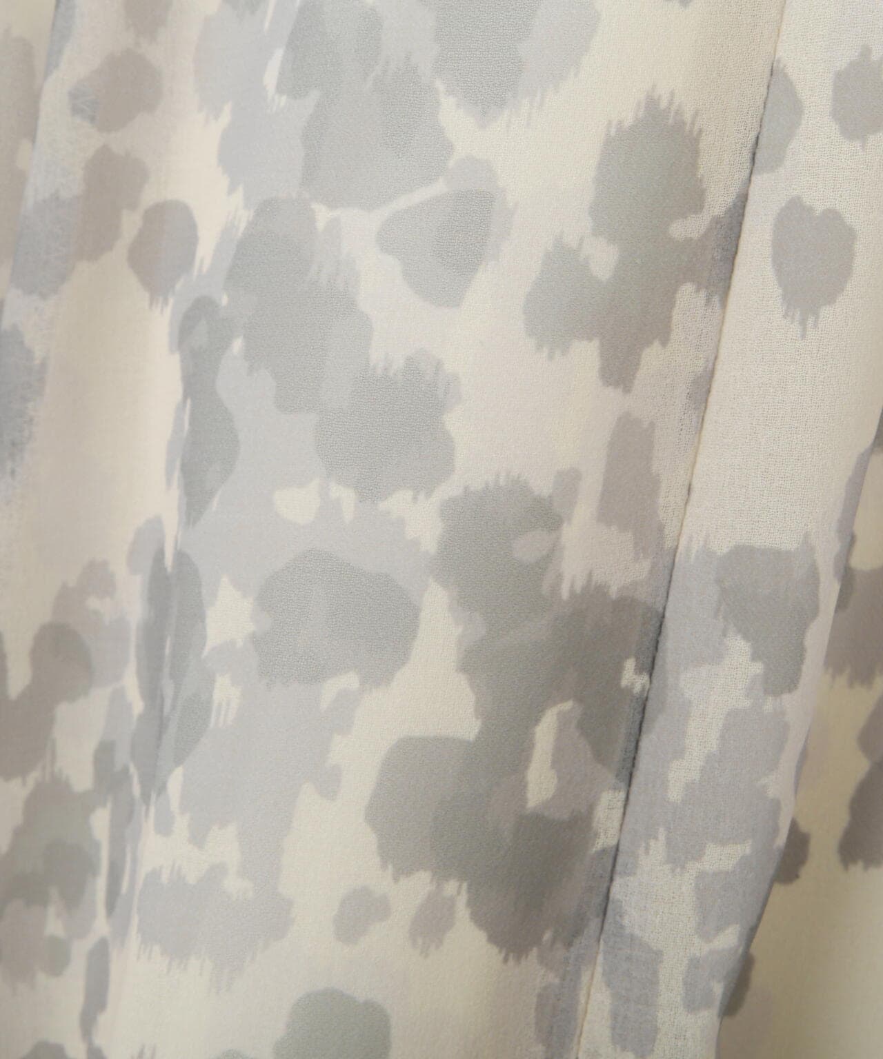 ニュアンス柄ヘムフレアスカート