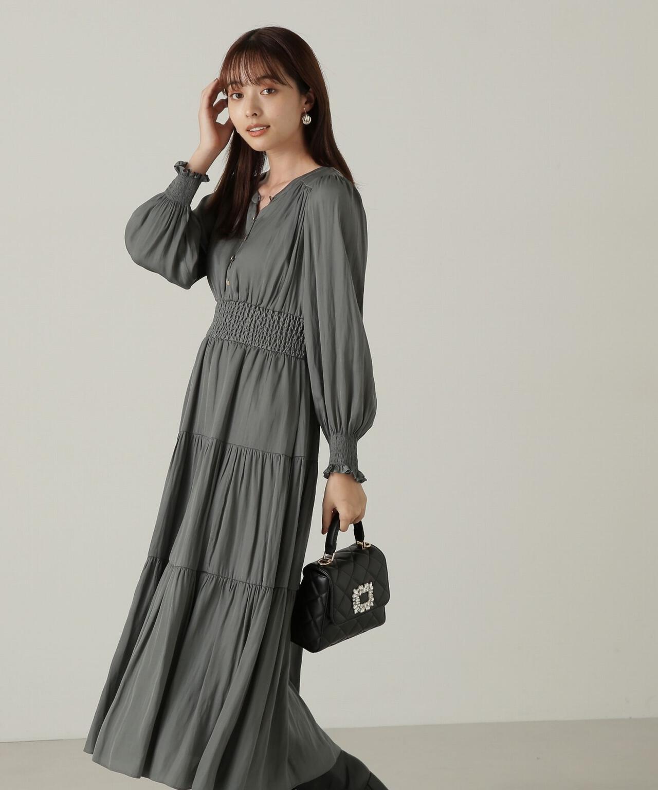 ギャザーティアードワンピース | PROPORTION BODY DRESSING