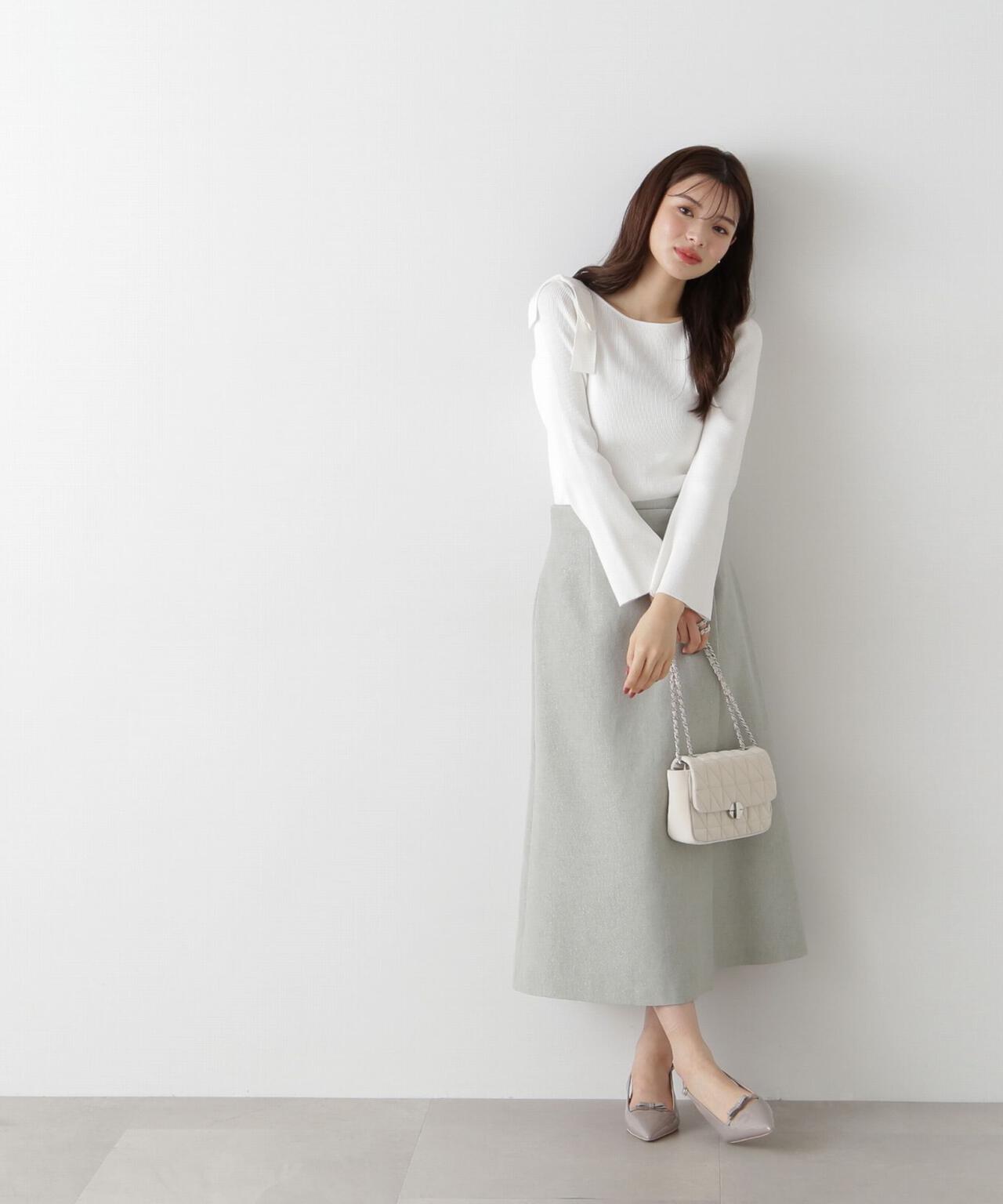 美品》プロポーションボディドレッシング＊ループツイードマーメイド  