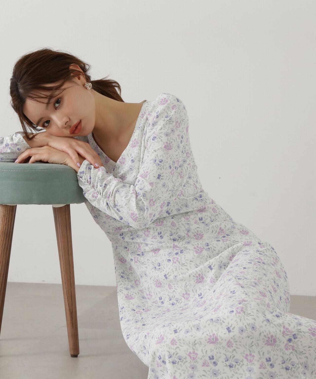 フラワープリントワンピース | PROPORTION BODY DRESSING