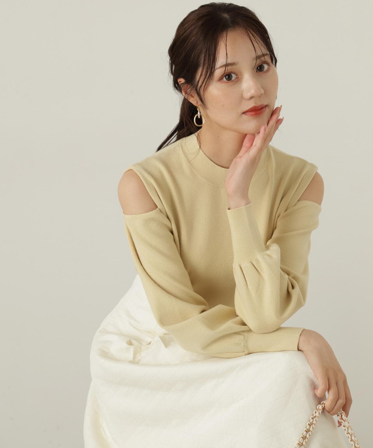 オープンショルダーニット | PROPORTION BODY DRESSING