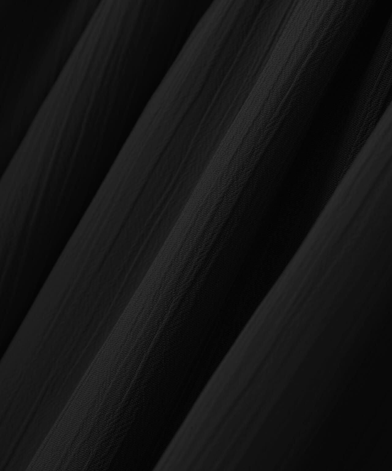 【松川星さん着用】ショルダーリボンシャーリングブラウス【グレー×ベルベット：official site限定】