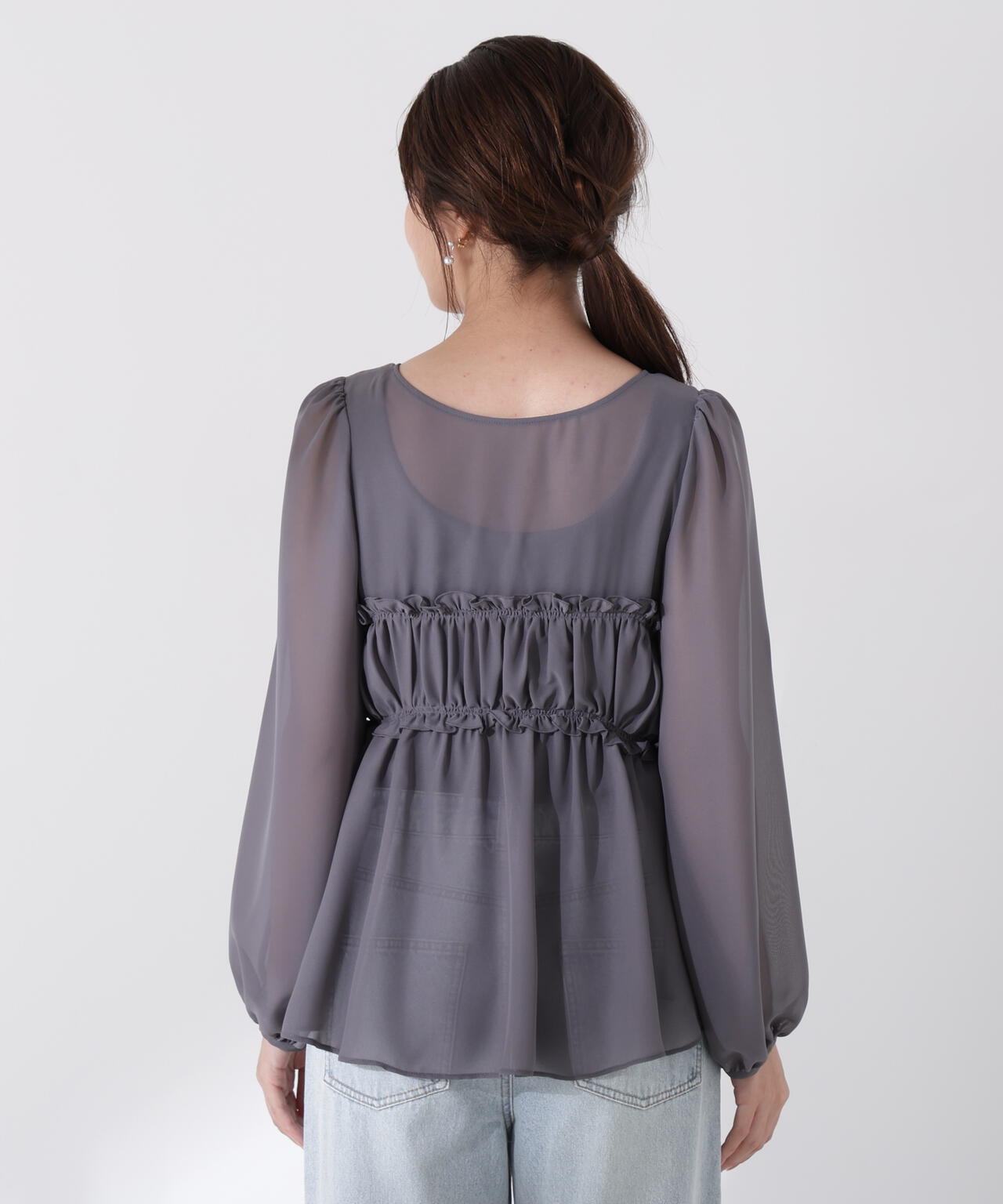 シフォンブラウス