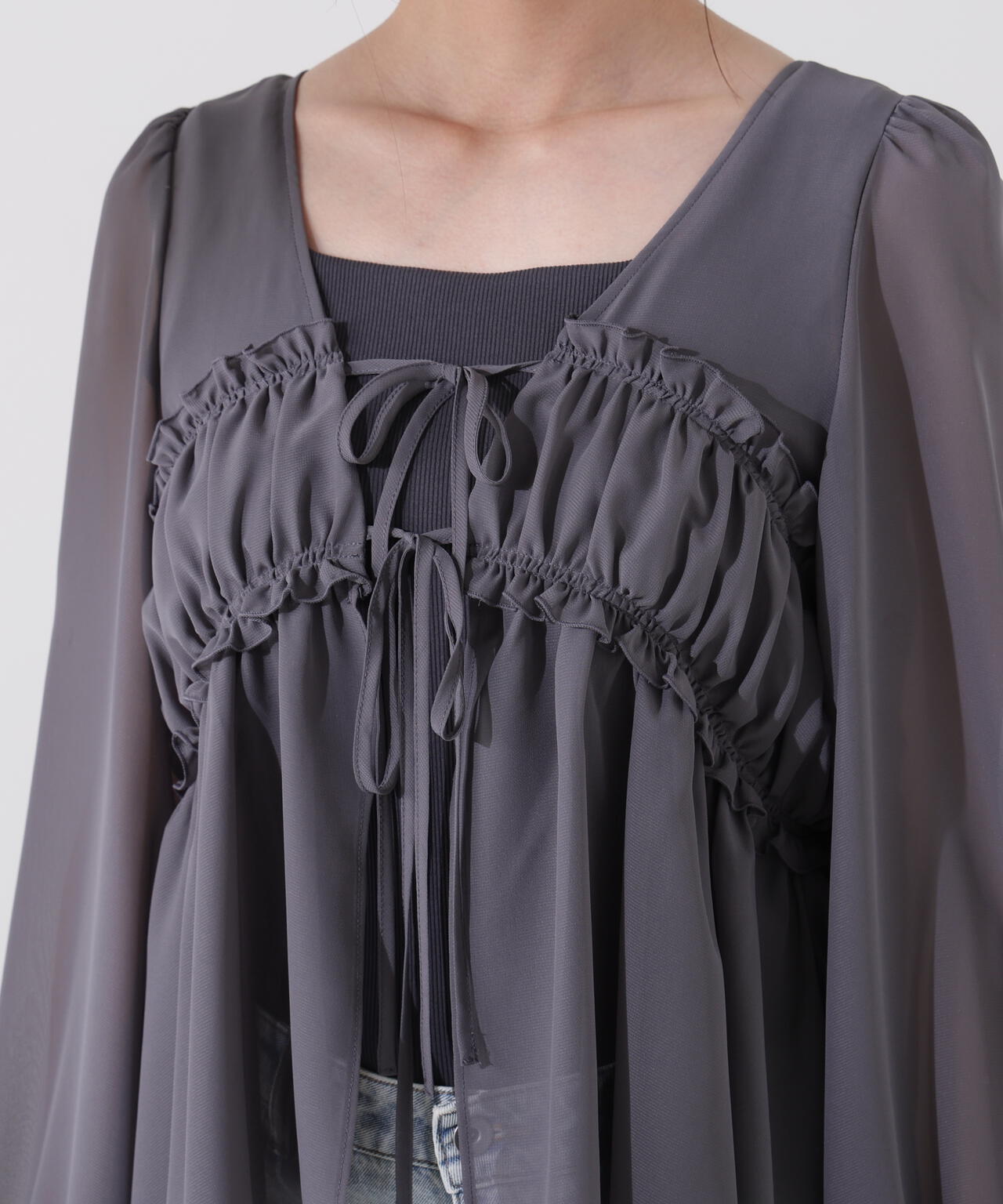 シフォンブラウス