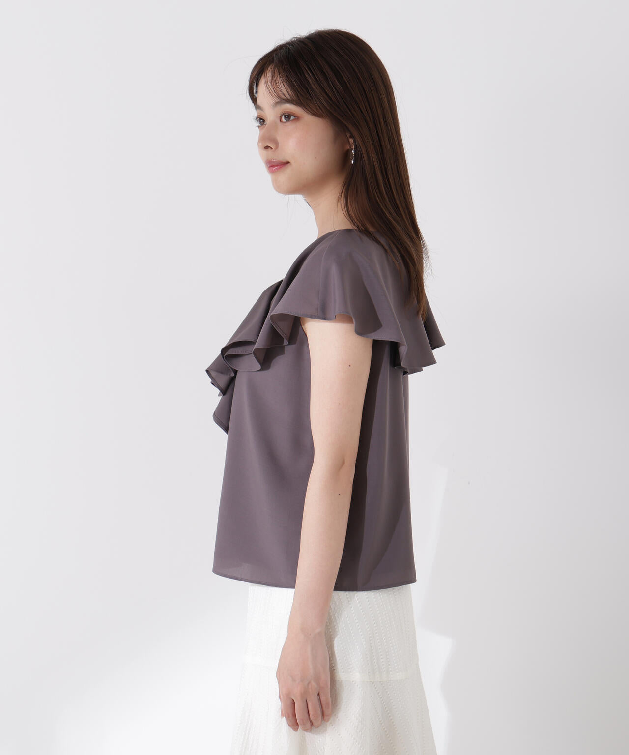 BOSCH バーガンディ リボン付きブラウス チェリープリントリボン付きブラウス（83034511