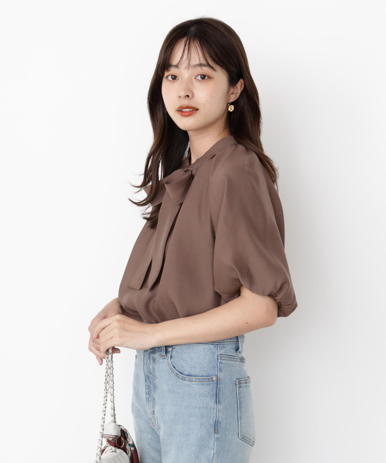 バルーンスリーブリボンブラウス | PROPORTION BODY DRESSING
