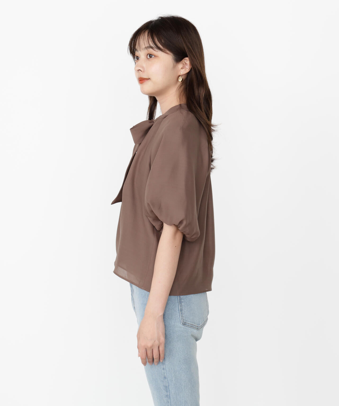 バルーンスリーブリボンブラウス | PROPORTION BODY DRESSING