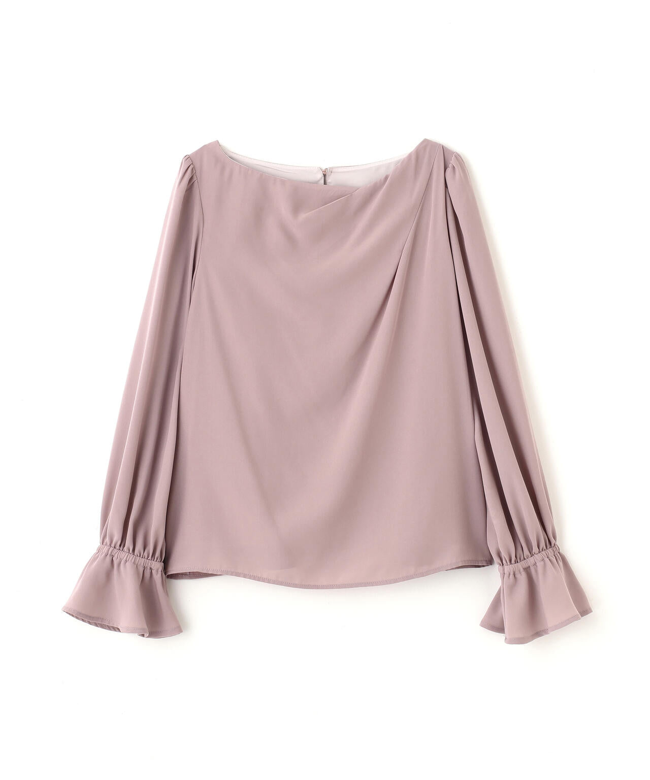 ＜ウォッシャブル＞キャンディースリーブニュアンスブラウス