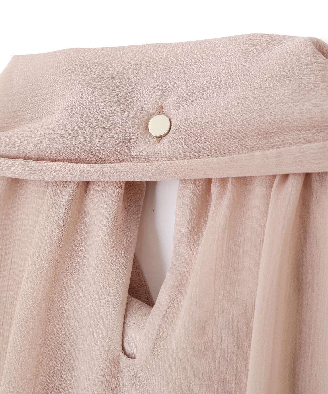 ＜ウォッシャブル＞ビッグリボン楊柳ブラウス