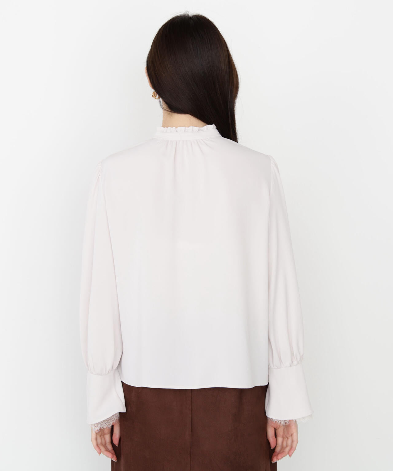 キャンディースリーブパールブラウス