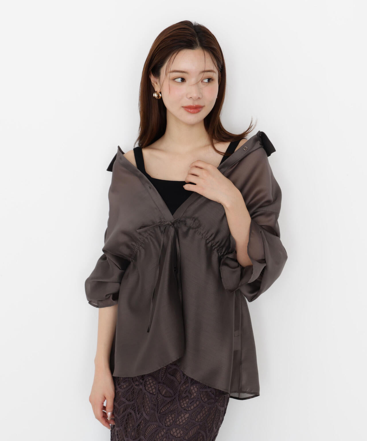 ＜ハンドウォッシャブル＞2wayシャツチュニックセット