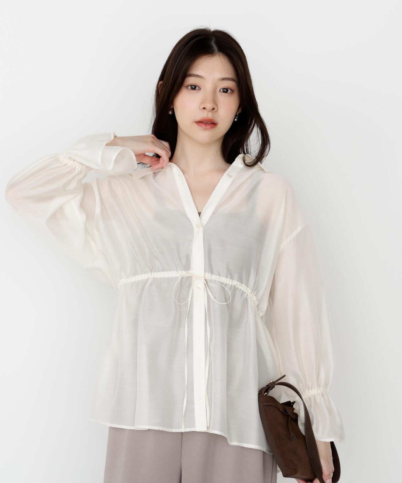 ＜ハンドウォッシャブル＞2wayシャツチュニックセット