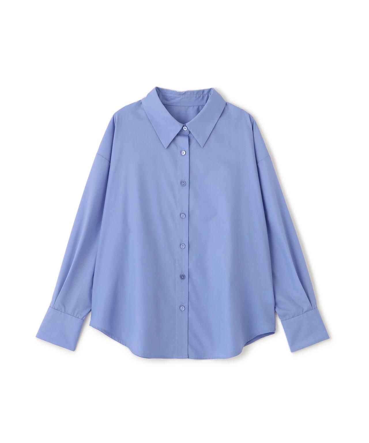 ほぼ新品⭐️BRIEFING ハイネック半袖シャツ 青 青島心さん着用】＜ウォッシャブル＞ベーシックシャツ【ネイビー