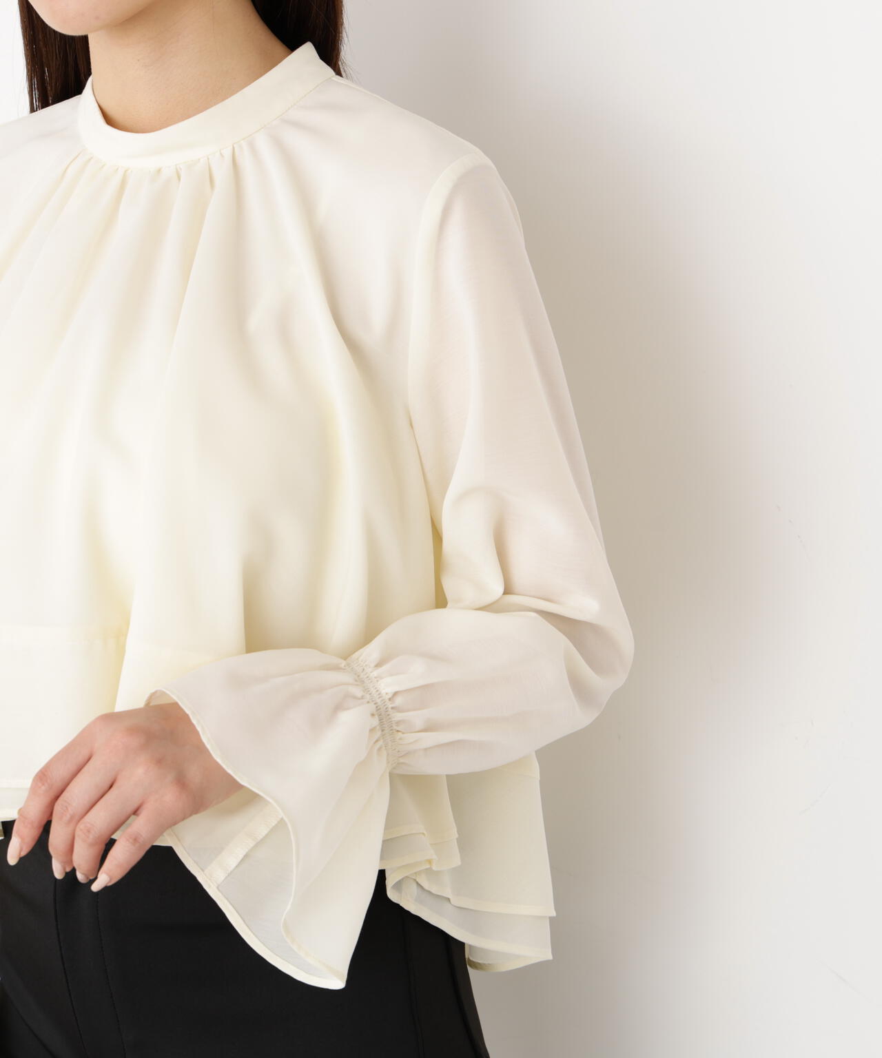 ウォッシャブル＞ヘムフレアブラウス | PROPORTION BODY DRESSING