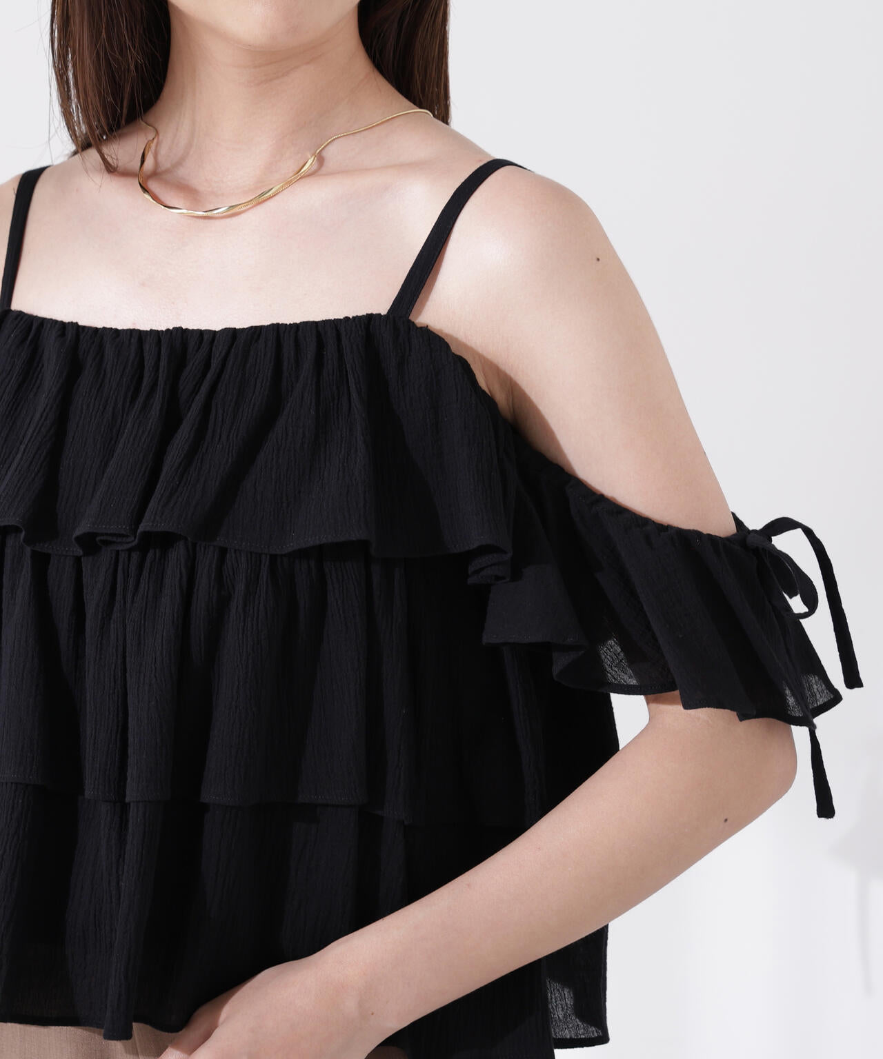 《EDIT COLOGNE》ティアードキャミブラウス