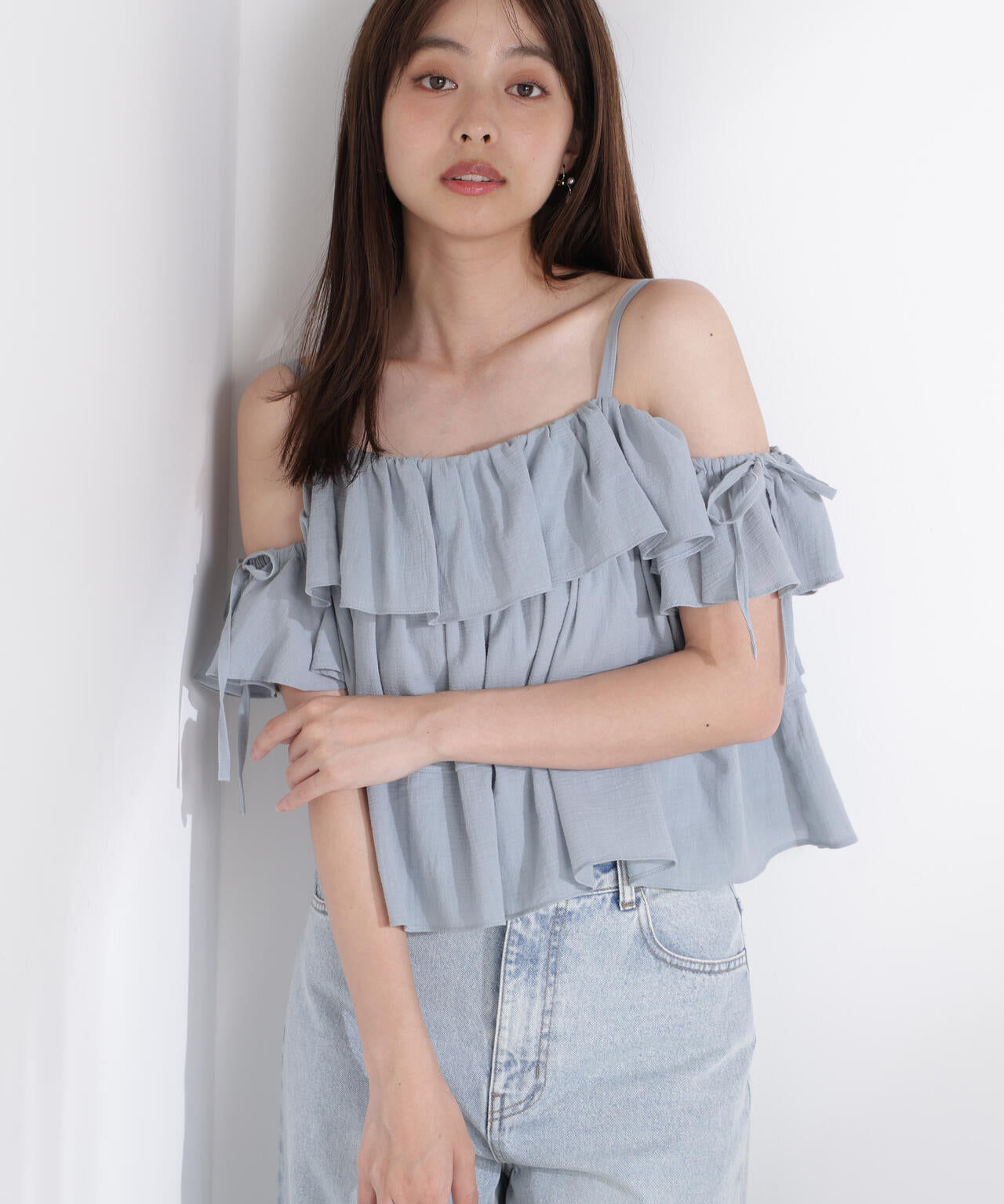 《EDIT COLOGNE》ティアードキャミブラウス