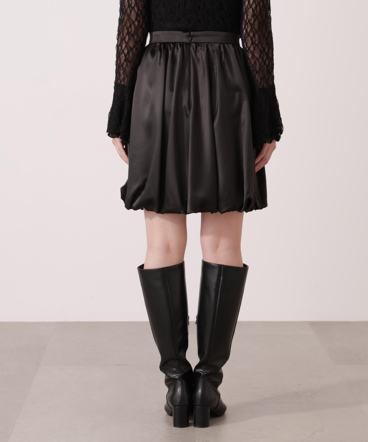 【青島心さん着用】＜ウォッシャブル＞バルーンミニスカート