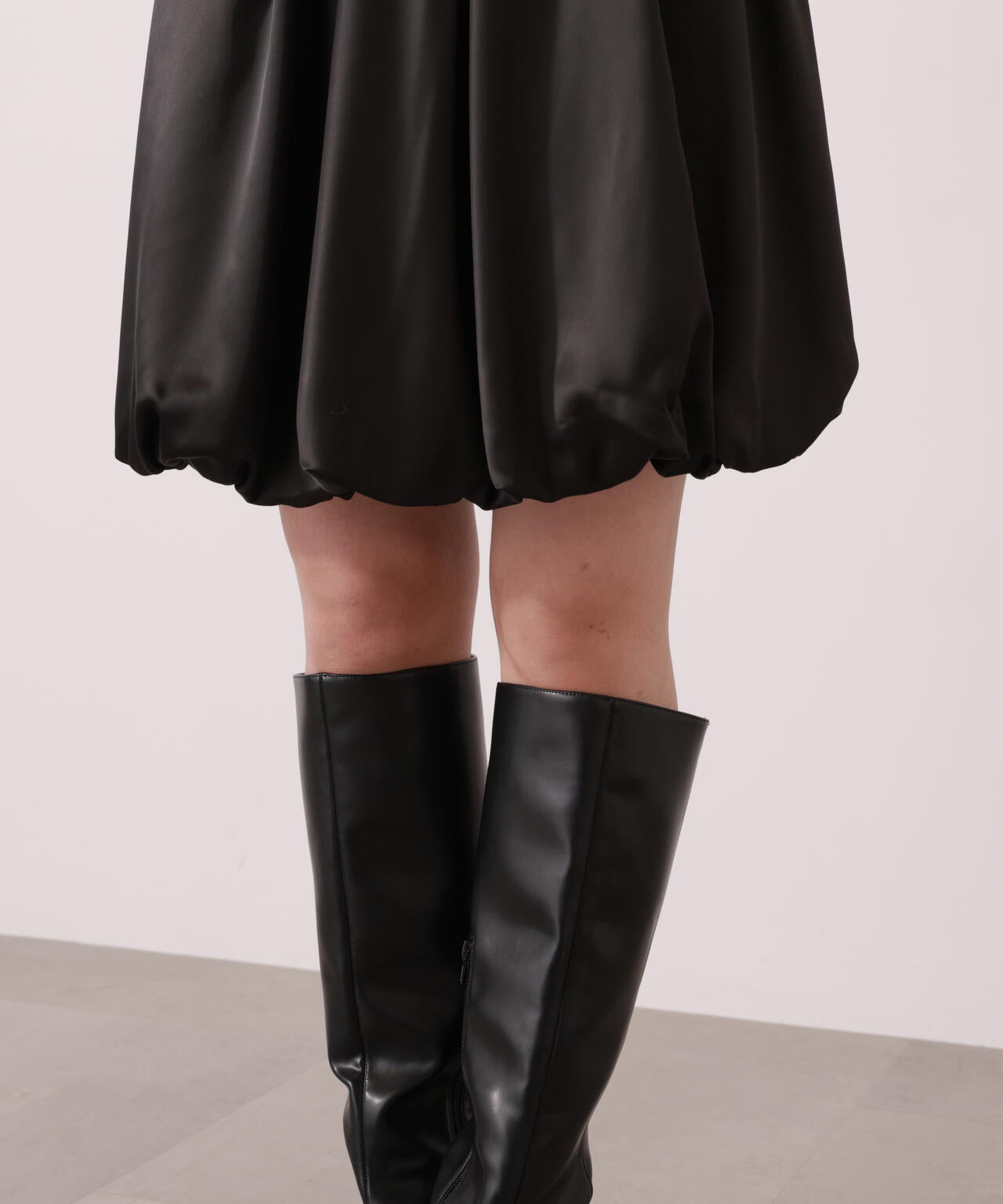 【青島心さん着用】＜ウォッシャブル＞バルーンミニスカート